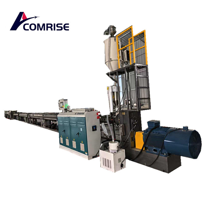 20-110mm PE pipe machine is being tested at the customer's factory