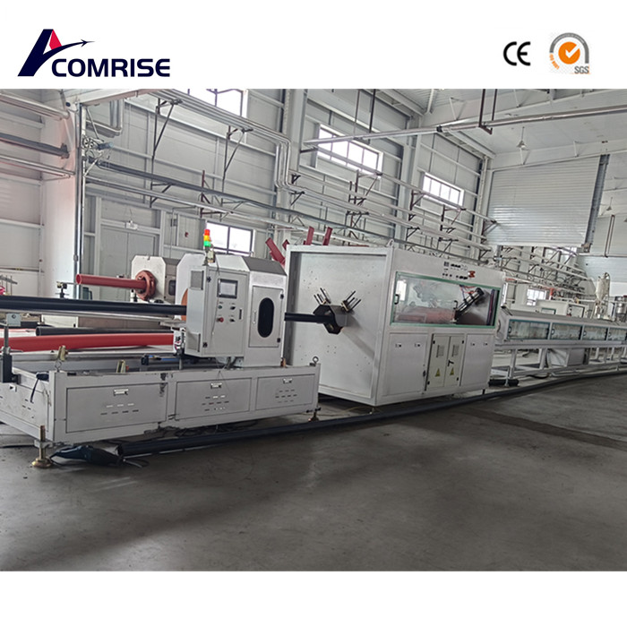 Three PE pipe machines have been installed at the customer's factory